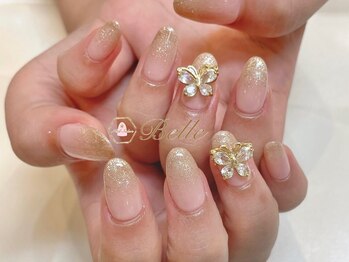 ベル(Belle)/蝶々ネイル♪