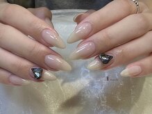 アイネイルズ 四条河原町店(I-nails)/シンプルブラックハート