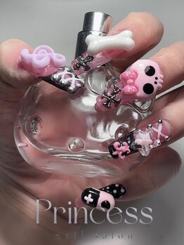 プリンセス(Princess)の写真/【梅田中崎町/ゴテゴテ系★激かわ★ネイルサロンNEWOPEN】持ち込みネイルであなた1番のお気に入りネイル◇