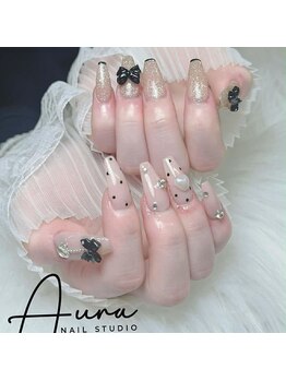 オーラネイル(Aura Nail)/愛されビジューネイル