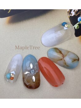 ネイルアンドメイク メイプルツリー(Nail & Make Maple Tree)/アースカラーネイル