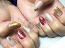 シンプル和柄ネイル