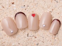 アイネイルズ 町田店(I nails)/シンプルハートネイル7480円