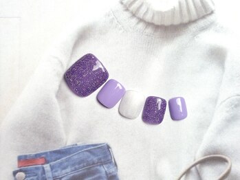 10月 フット ワンカラー1