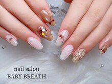 ベイビーブレス(BABY BREATH)/持ち込み☆冬ネイル