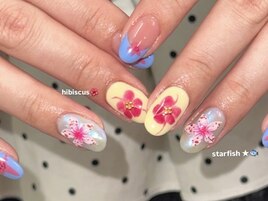 ハイビスカス　フレンチ　summer