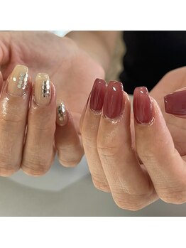 マノン(manon)の写真/≪こだわり1color/他店付替・当店付替5週間以内オフ無料￥6000≫クリアネイルなど他にもクーポン多数あり◎
