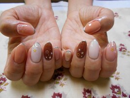 秋色ネイル