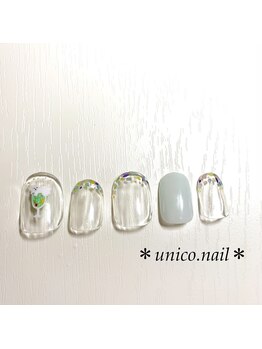 アトリエネイルウニコ (atelier nail unico)/しろくまとメロンソーダ