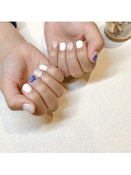 オヒメ(OHIME)/大理石風ネイル