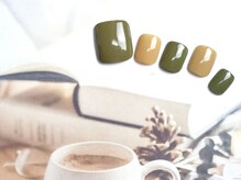 シエル ネイルズ(CIEL NAILS)/ 10月 フット ワンカラー2