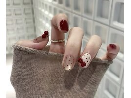 大人ボルドーネイル