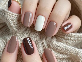 ナユキネイル 新宿店(NA.YUKI Nail)/秋冬ネイル　エレガントデザイン