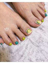 ウロネイルズ(ulo nails)/ミモザネイルデザイン