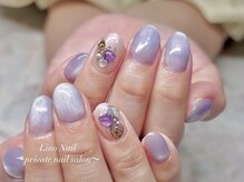リノネイル(Lino Nail)/紫陽花ネイル/高松ネイル/フィル