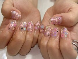 クリアフレンチホロハート¥15000