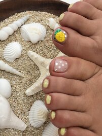 パイナップルアートネイル