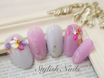 スタイリッシュネイルズ(Stylish Nails)/カラフルシェルフラワー