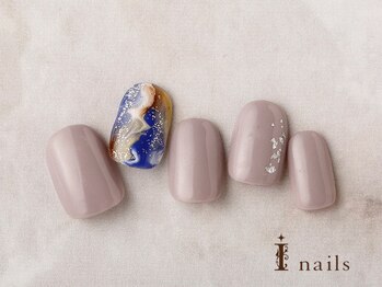 アイネイルズ 横浜EAST店(I-nails)/もやもやニュアンスシンプル