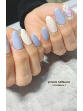 プライベート ネイルサロン マーマ(murmur)/ニット&アーガイルデザイン