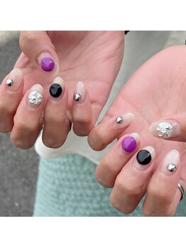 ネイル アトレ バイ アンシャンテ(NAIL atre by Enchante)/まるぽこネイル