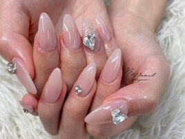 シンプルガーリーネイル♪