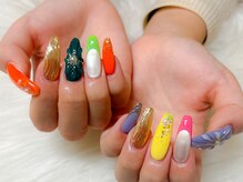 ルアナ(Luana.)/カラフル成人式ネイル