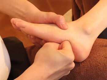 今日の足ツボ/足つぼ施術の様子