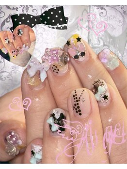 ゴテゴテネイル/個性派/パーツ