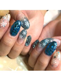 結晶キラキラネイル