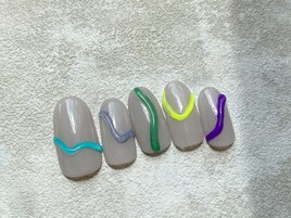 カラフル　ぷっくりデザイン