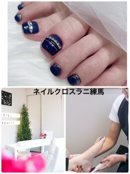 ネイルクロスラニ 練馬店(Nail Lani)の写真/夏のダメージ足元に残ってるかも!?今こそ角質ケア/フットネイルで秋準備☆初回オフ無料/持込デザインOK!