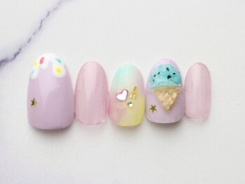 池袋ネイルサロン イイネイル(Ee-Nail)/アイスクリームネイル全員￥8980