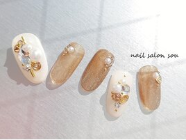 エレガント♪ビジューnail