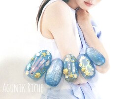 【オーロラネイル】