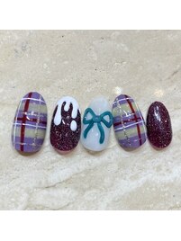 チェックネイル