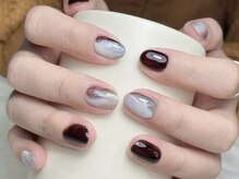 モルフォネイル(Morpho nail)/#ニュアンスネイル #マーブル