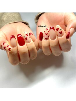 ハート柄ネイル