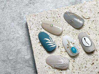 エヌアット 新宿西口(n@nail)/2本手描きアートコース