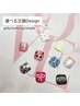 【フットネイル】定額サンプル親指アート☆ 5500円  ワンホン/ガーリー