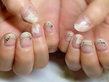 ネイルサロン アルファガーデン 町田本店(α garden)/ラメライン付フレンチ●オフ込2h