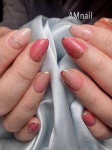 エーエムネイル(Am:nail)/大人桜概念ネイル