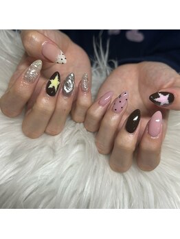 ワイズビューティー 京橋店(y's beauty)/星×ドットネイル