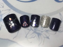 雪の結晶ネイル