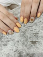 プライベート ネイルサロン マーマ(murmur)/パステルオレンジネイル