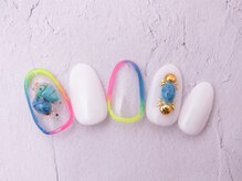 モアニヒロオ 広尾駅前店(MOANI Hiroo)/夏ネイル×ターコイズ