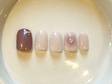 カラ ネイル 中津店(calla nail)/ほんのりハートチークネイル