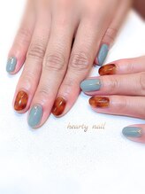 ハーティーネイル hearty nail 溝の口店/べっ甲ネイル