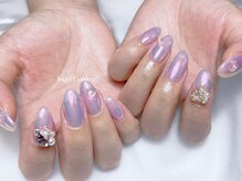 エンジェルガーデンネイル 池袋店(Angelgarden nail)/ピンクオーロラネイル