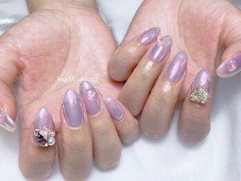 エンジェルガーデンネイル 池袋店(Angelgarden nail)/ピンクオーロラネイル
